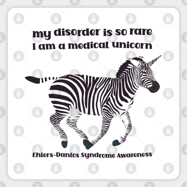 Ehlers Danlos Syndrome Unicorn Magnet by Jesabee Designs